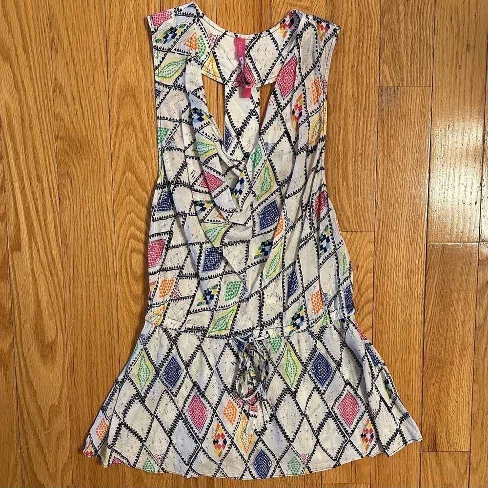 Anthropologie Plenty by Tracy Reese Multicolor Sleeveless Tunic Dress Sz S